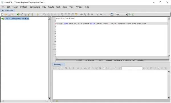 RazorSQL Full License Key & Patch {Tested} Free Download